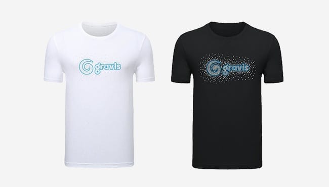 GravisラインストーンTシャツ